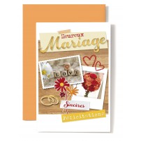 CARNET HM : D&eacute;s love,bouquet rouge et orange