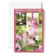 CARNET HA :Fleurs roses,marque page