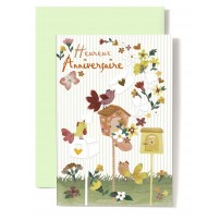 CARNET HA :Bo&icirc;tes aux lettres,fleurs qui s'envolent