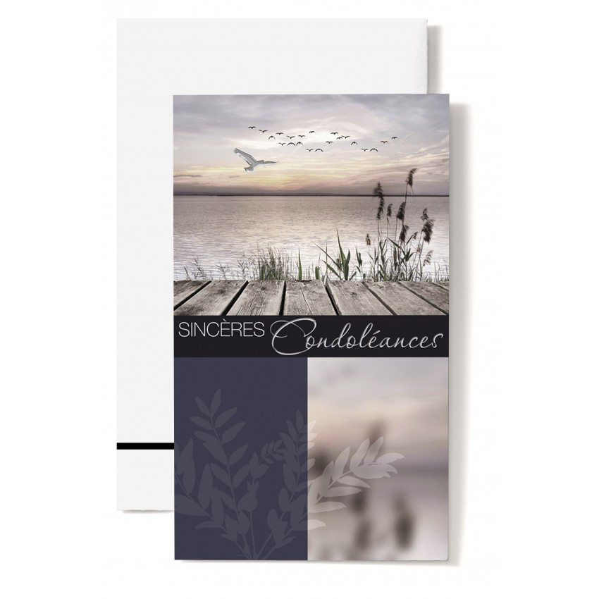 WBdesignz Carte De Condoléances Avec Enveloppe