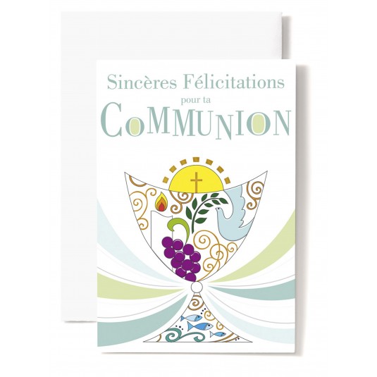 Mignonnette Communion Colombe, bougie, raisin - Lot de 5