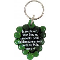Porte-clés grappe de raisin vert