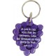 Porte-clés grappe de raisin violet
