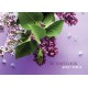 CARTE FLASH : Bouquet de fleurs violettes(De tout coeur...)