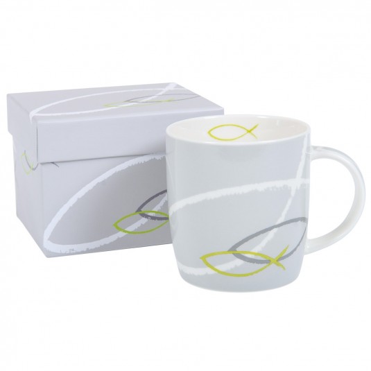 Mug Icthus gris et vert