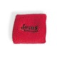 Bracelet anti-transpiration pour le sport rouge « Jesus loves you »