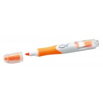 Marqueur fluo orange ichtus avec mini post-its