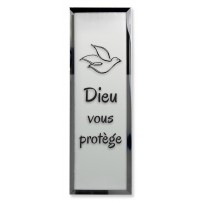 Tableau miroir « Dieu vous protège »