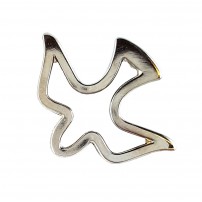 Pin's colombe évidée, argent