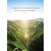 POSTER : Route cheminant dans la montagne