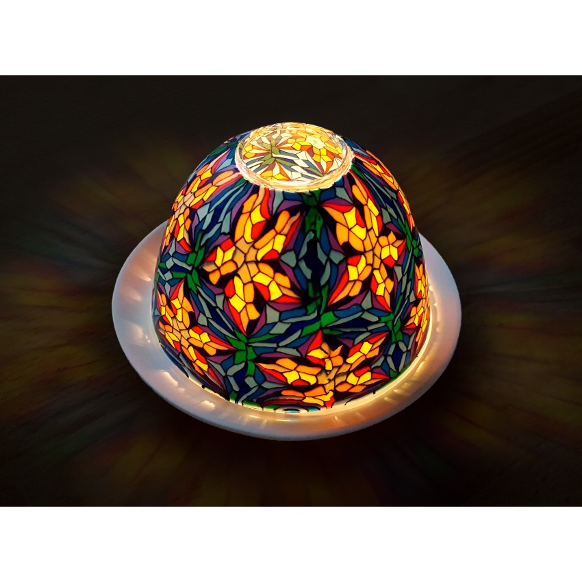 Lanterne Tonde 24cm Multicolore - Set Di Palline Cinesi Di Carta Per Feste, Decorazioni, Eventi - 4