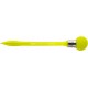 Stylo à bille avec globe clignotant jaune Melchior