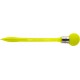 Stylo à bille avec globe clignotant jaune Melchior