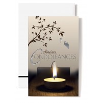 Mini Carte Double Bougie, branche d'arbre