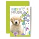 Carte Double Anniversaire Chiot