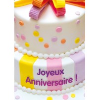 CARNET HA : Gateau avec décorations multicolores