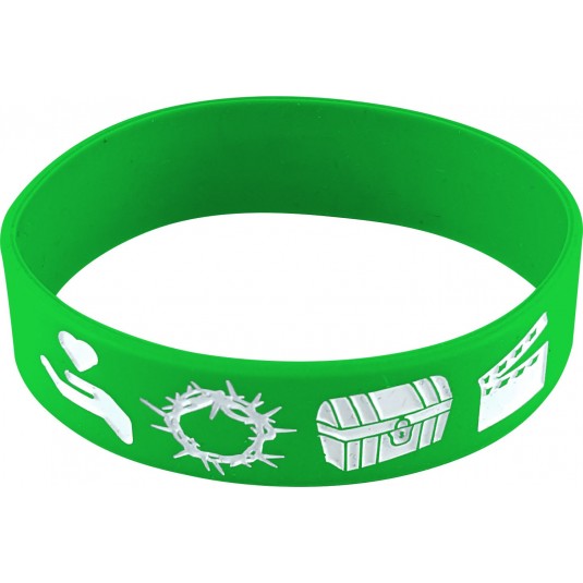 Bracelet silicone META vert
