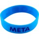 Bracelet silicone META bleu