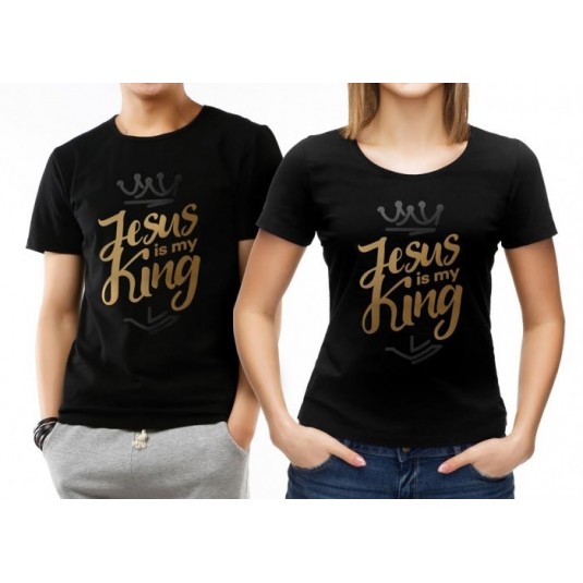 T-shirt Jesus is my King - Taille femme S
