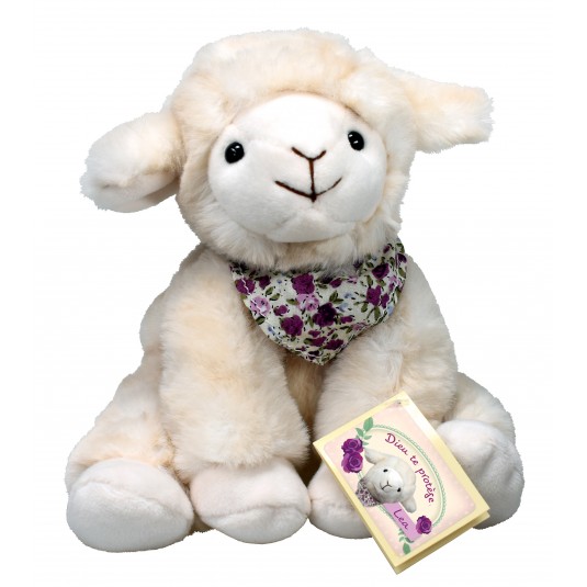 Peluche mouton Lea assise