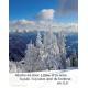 Poster Paysage de montagne sous la neige.