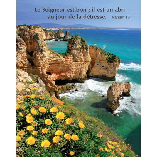 Poster Paysage mer et rochers