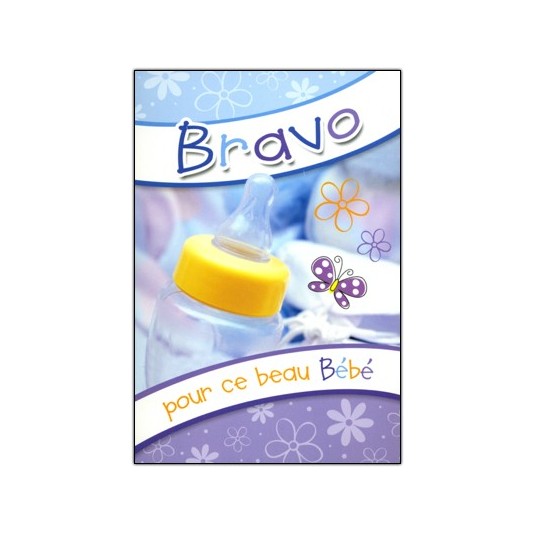 Carte Double Naissance Biberon