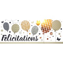 MAXI CARNET : Envollée de ballons (Félicitations)