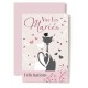 Carte Double Mariage Couple de chats