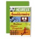 Carte Double Anniversaire Vélo, balles tennis et basket, footballeur