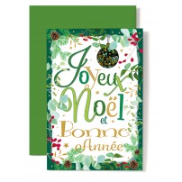 CARNET FA : JNBA  Texte avec d&eacute;corations de No&euml;l tout autour