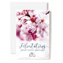 CARNET HM : Fleurs d'arbre blanches et alliances