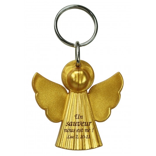 Porte-clé ange doré