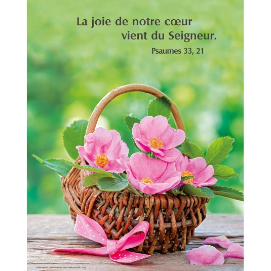 Poster Panier de fleurs