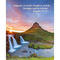 POSTER : Chute d'eau dans la montagne