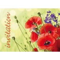 Mini carte Coquelicots (Invitation)