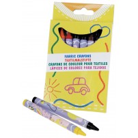 Crayons de couleurs pour textiles (8 couleurs)