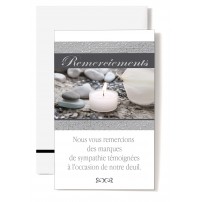 Mignonette Rem. Bougie, arum et galets