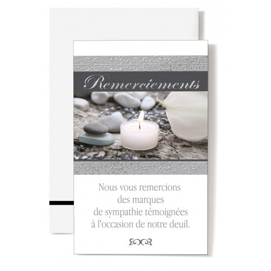 Mignonette Rem. Bougie, arum et galets