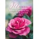 Carte Avec Message Rose rose en gros plan