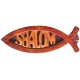 Poisson SHALOM en bois
