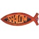 Poisson SHALOM en bois