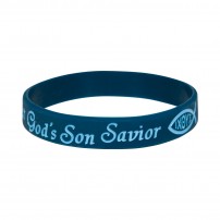 Bracelet silicone bleu "Savior"