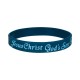 Bracelet silicone bleu "Savior"
